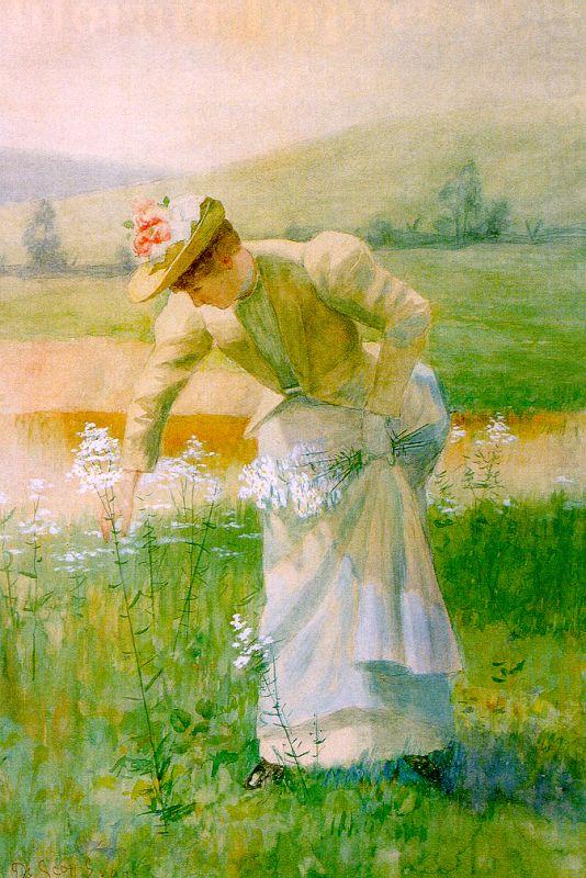 Picking Wildflowers, De Scott Evans